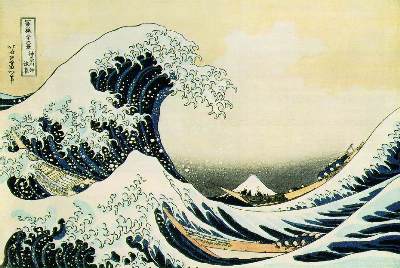© Tsunami por Hokusai - Tomada de Wikipedia